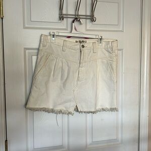 Off white denim free people mini skirt